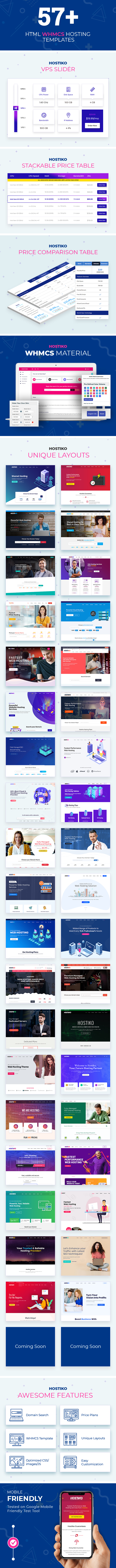 Hostiko - Hosting HTML & WHMCS Template With Isometric Design