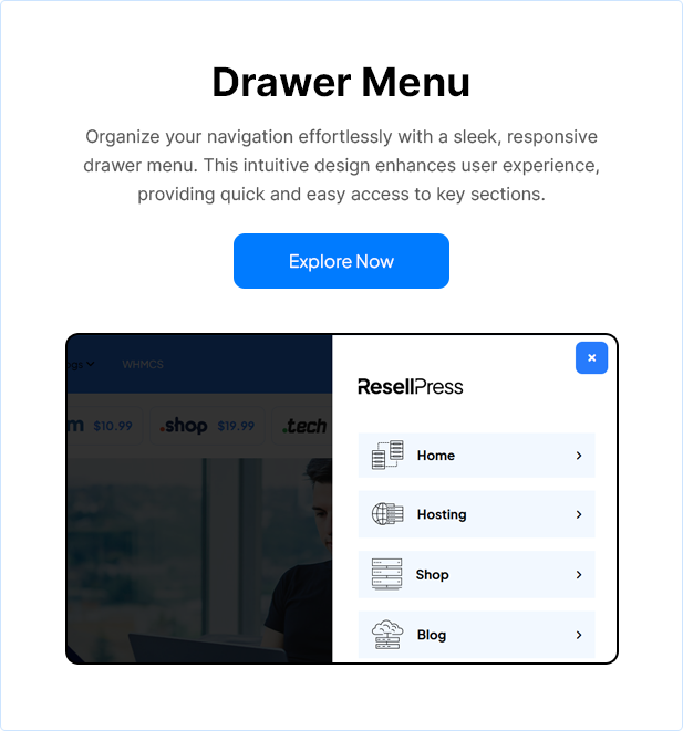 ResellPress | Web Hosting HTML & WHMCS Template
