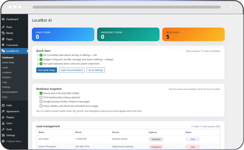 Centralized Dashboard