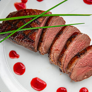 Seared Duck Breast with Cherry Jus