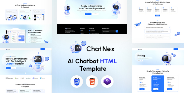 ChatNex - AI Chatbot HTML Template