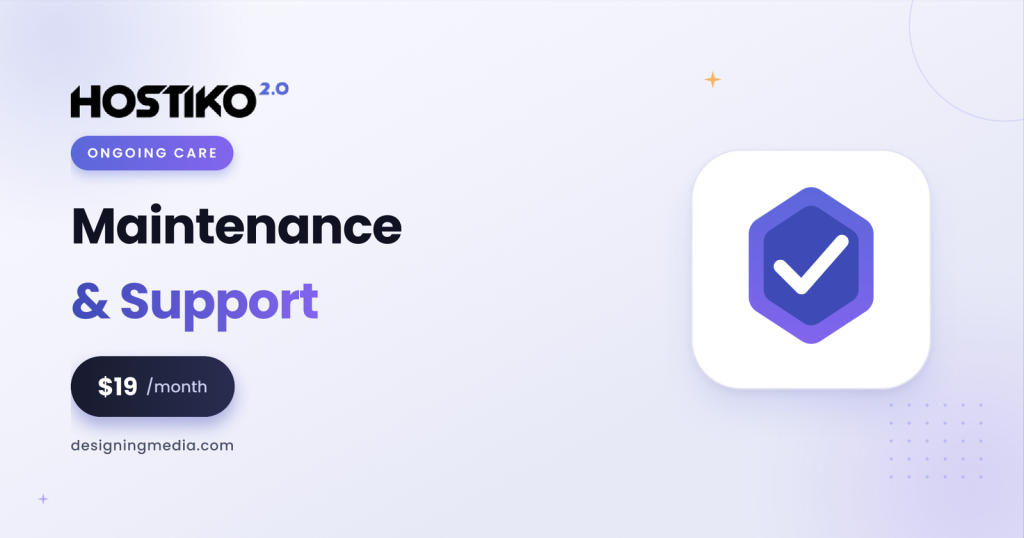 Hostiko Website Maintenance & Support (Yearly)