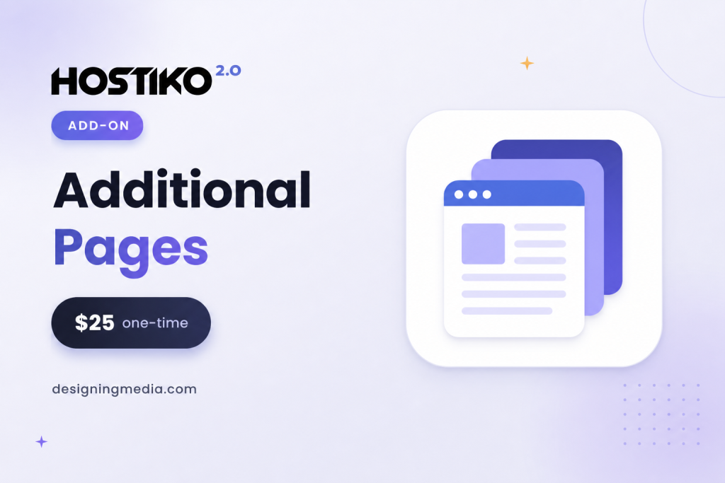 Hostiko Additional Pages