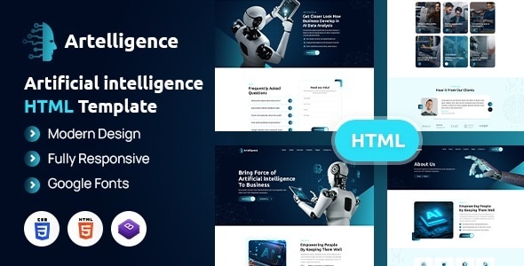 Artelligence - AI & Robotics HTML Template