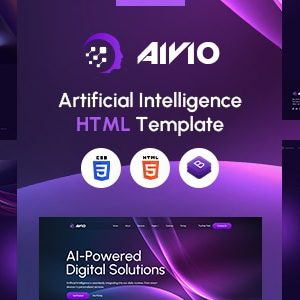 Aivio — Artificial Intelligence HTML Template thumbnail screenshot
