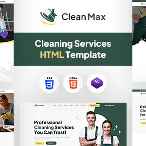 CleanMax — Cleaning Services HTML Template thumbnail screenshot