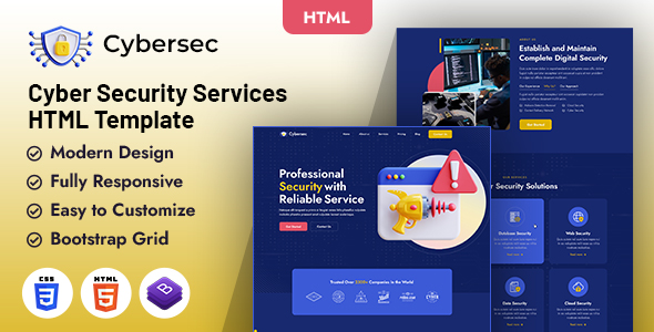 Cybersec — Cybersecurity HTML Template