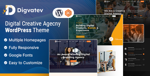 Digivatev - Digital Creative Agency WordPress Theme