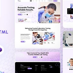 Helixis — Laboratory & Diagnostics HTML Template thumbnail screenshot