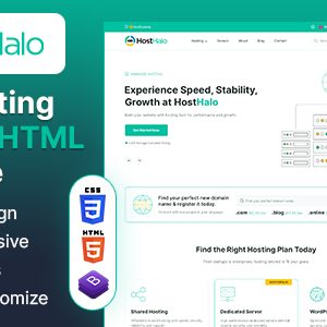 Hosthalo — Web Hosting HTML Template thumbnail screenshot
