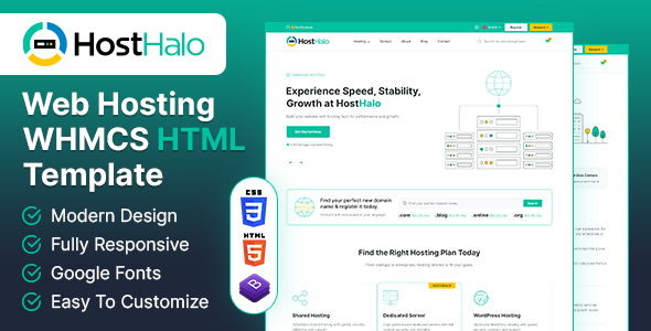 Hosthalo — Web Hosting HTML Template