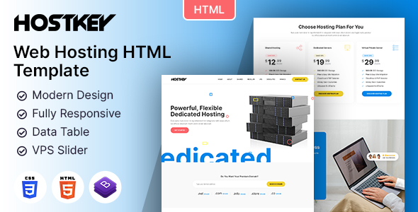 Hostkey — Web Hosting HTML Template