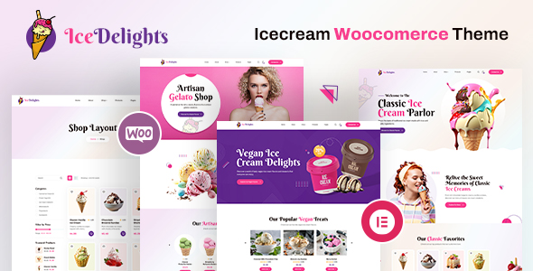 IceDelights | Ice Cream Shop WordPress Theme