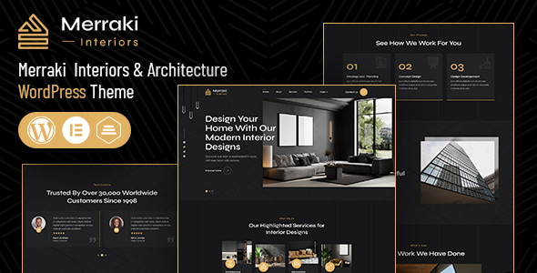 Merraki — Luxury Interior WordPress Theme