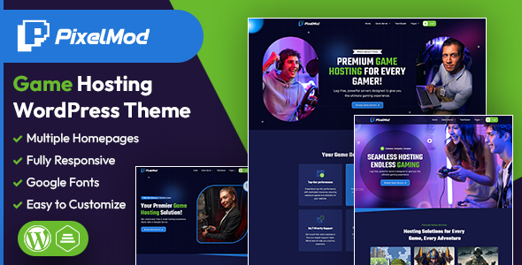 PixelMod | Game Hosting WordPress Theme