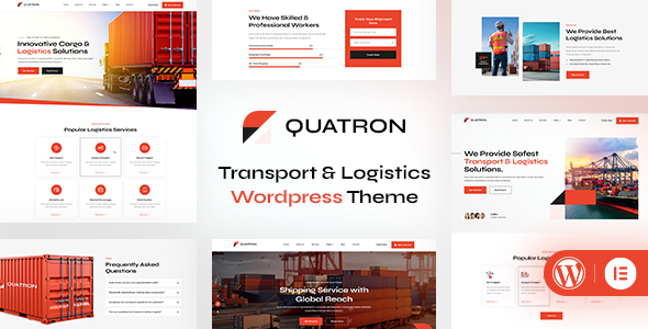 Quatron | Transport & Logistics WordPress Theme