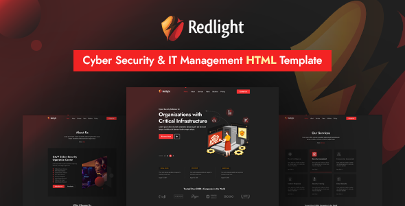 Redlight — Cyber Security & IT Management HTML Template