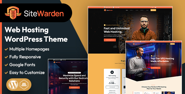 SiteWarden | Web Hosting WordPress Theme