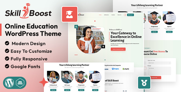 Skill Boost - Online Education WordPress Theme