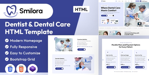 Smilora — Dental Clinic HTML Template