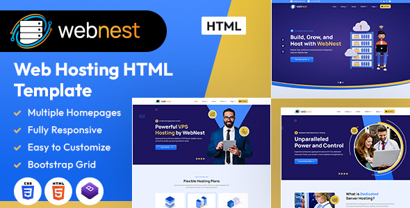 Webnest — Web Hosting HTML Template