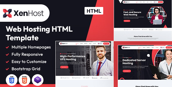 XenHost — Web Hosting HTML Template